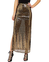 Skies Are Blue Sequined Maxi Skirt