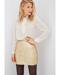 Forever 21 Contemporary Sequined Bodycon Skirt