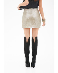 Forever 21 Sequined Mini Skirt