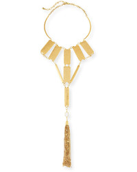Sequin Bold Hammered Golden Statet Necklace