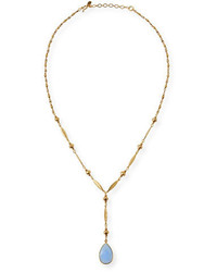 Sequin Riviera Semiprecious Y Drop Necklace