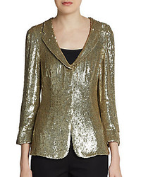 Gold Sequin Outerwear