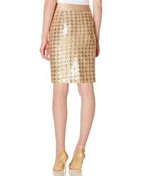 The Limited Houndstooth Sequin Pencil Skirt