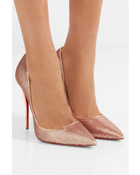 Christian Louboutin So Kate 120 Sequined Canvas Pumps