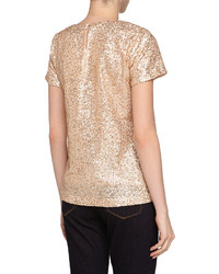 French Connection Cupid Mini Sequins Tee Cupid