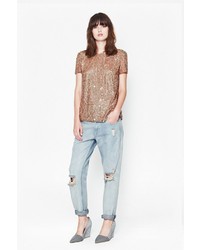 French Connection Moonbeamer Sequinned Top