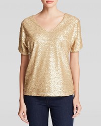 Gold Sequin Blouses for Women | Lookastic