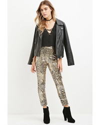 Forever 21 Geo Pattern Sequined Pants