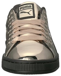 Puma Basket Xl Lace Metallic Shoes