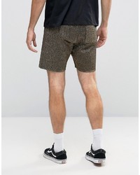 Asos Knitted Shorts In Metallic Yarn