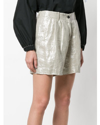Forte Forte Metallic Fitted Shorts