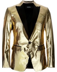 Gold Silk Blazer