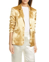 Gold Silk Blazer