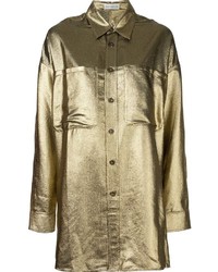 Gold Silk Shirt