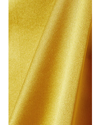 Gucci Mesh Trimmed Silk Satin Camisole Gold