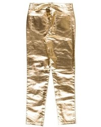 Moschino Couture Metallic Skinny Jeans