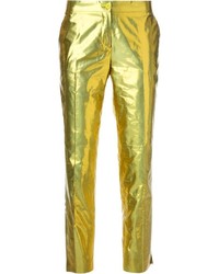 Gold Pants for Women | Lookastic