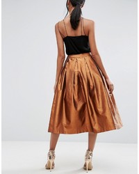 Asos Metallic Prom Skirt