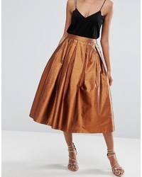 Asos Metallic Prom Skirt