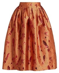 House of Holland Spaceship Jacquard Drill Skirt