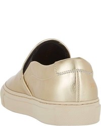 Common Projects Metallic Slip On Sneakers Gold