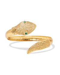 Mallarino Jazmin Gold Vermeil And Emerald Bangle
