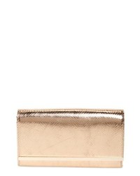 Nordstrom Metallic Snake Embossed Faux Leather Bar Clutch