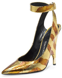 Tom Ford Watersnake Ankle Wrap Pump
