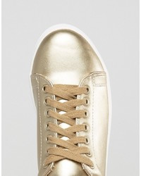 Daisy Street Gold Sneakers