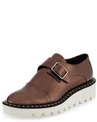 Stella McCartney Odette Studded Buckle Loafer Gunmetal