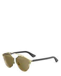 Christian Dior Dior So Real Studded Sunglasses Gold