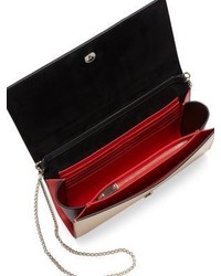 Christian Louboutin Paloma Convertible Tresse Leather Suede Clutch