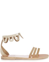 Ancient Greek Sandals Omorfi Suede And Leather Sandals