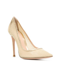 Gianvito Rossi Perforated Pointed Pumps