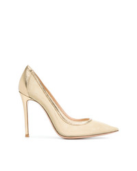 Gianvito Rossi Perforated Pointed Pumps