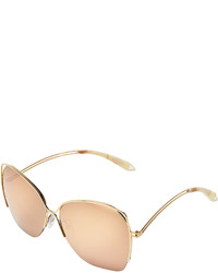 Victoria Beckham 18kt Gold Fine Wave Sunglasses