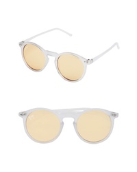 NEM 50mm Mirrored Round Sunglasses