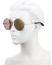 Givenchy 53mm Round Double Bridge Sunglasses