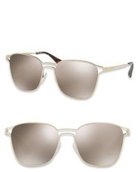 Prada 55mm Mirrored Pillow Sunglasses