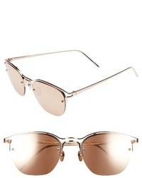 Linda Farrow 55mm Round Sunglasses