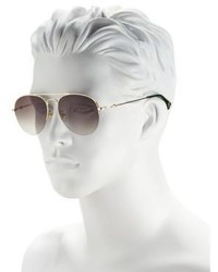 Gucci 56mm Aviator Sunglasses