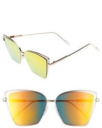 Leith 56mm Square Sunglasses Gold Pink