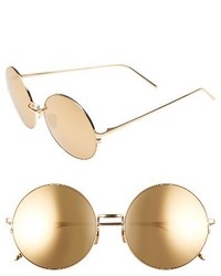Linda Farrow 58mm 22 Karat Gold Trim Sunglasses