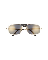 Cartier 60mm Aviator Sunglasses In Gold At Nordstrom