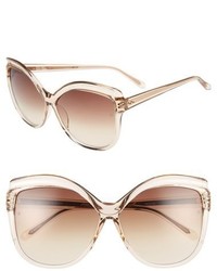 Linda Farrow 63mm Butterfly Sunglasses