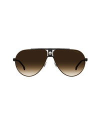 Carrera Eyewear 63mm Polarized Gradient Oversize Aviator Sunglasses