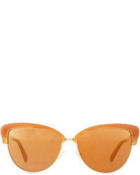 Oliver Peoples Alisha Mirror Butterfly Sunglasses Terra Cottapeach