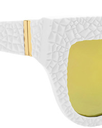 Karlsson Anna Karin Lush Lily Cat Eye Textured Acetate Mirrored Sunglasses