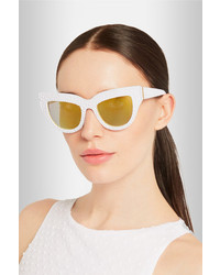Karlsson Anna Karin Lush Lily Cat Eye Textured Acetate Mirrored Sunglasses