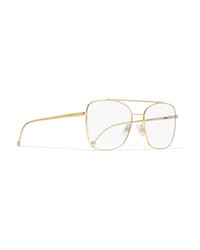 Fendi Aviator Style Gold Tone Optical Glasses